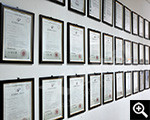 The patent certificates of our independently developed equipment