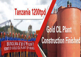 Yantai Group Tanzania 1200tpd Gold CIL Plant Construction Finished